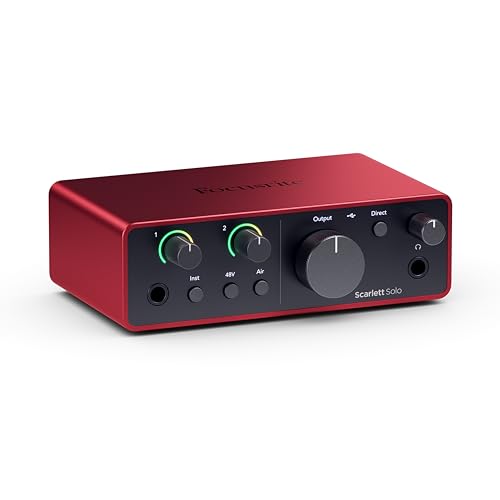 Focusrite Scarlett Solo 4th Gen USB-C Audio Interface
