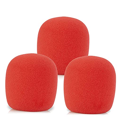 LEFXMOPHY red Foam sm58 for Shure Sm58 Cover Beta 58a SM48 Mic Pop Filter