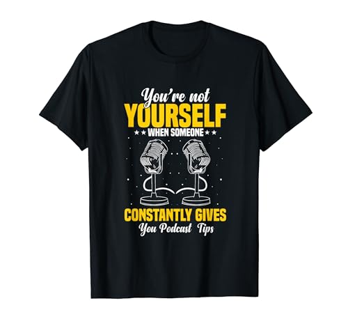 Podcast Essentials for Podcasting Equipment Podcaster T-Shirt