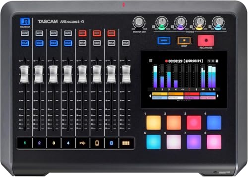 Tascam TASCAM Mixcast 4 Podcast Streaming Mixer, Recorder, and USB Aud — How the options on this page compare