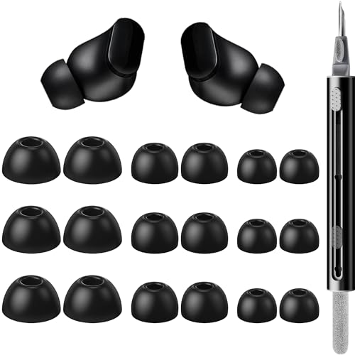 9 Pairs Replacement Ear Tips for Beats Studio Buds/Fit Pro/Studio Buds+, 3 Sizes (S/M/L), Soft Silicone Beats Earbud Accessories, Fit Charging Case (Black)