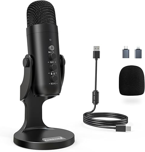 ZealSound Podcast Microphone for PC, Noise Cancellation USB Mic with G — Side-by-side comparison of top picks in this category