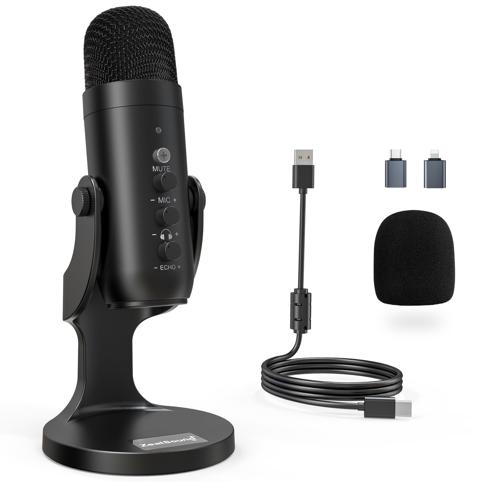 ZealSound Podcast Microphone for PC, Noise Cancellation USB Mic with G — Side-by-side comparison of top picks in this category