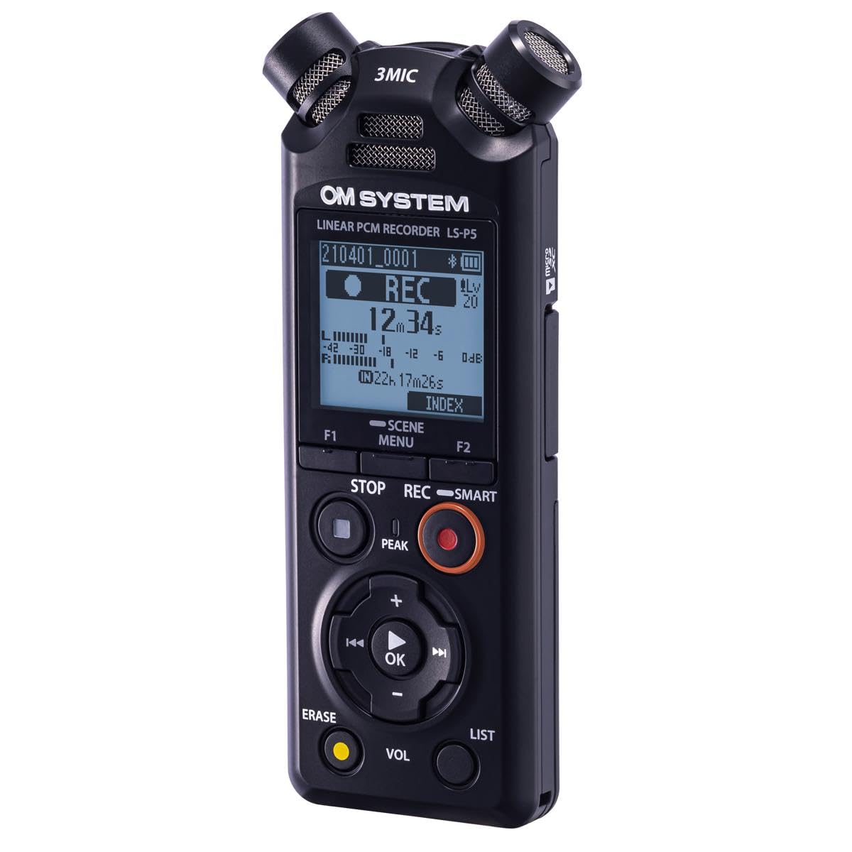 OM SYSTEM Olympus LS-P5 PCM Recorder with tresmic 3-Microphone, Blueto — Real-world performance testing in action