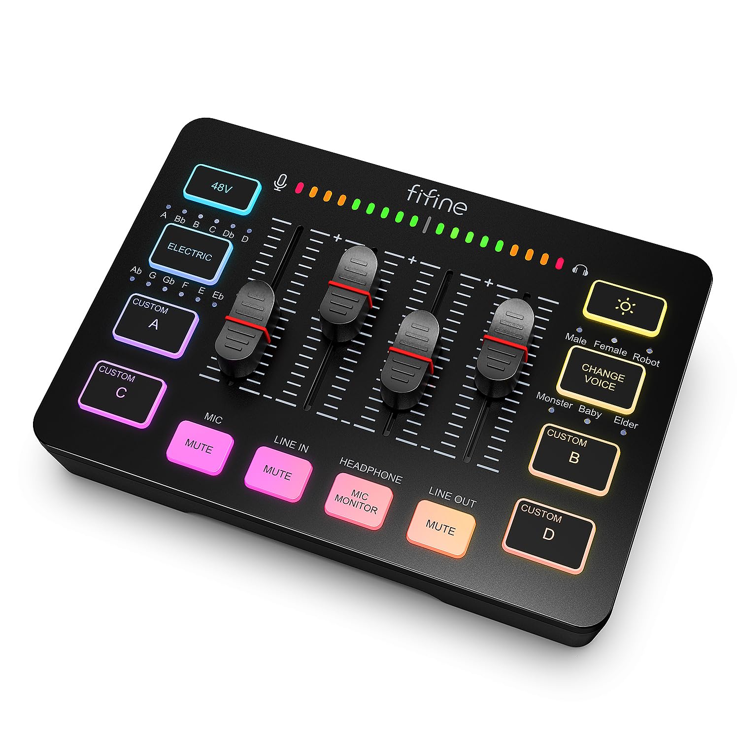 FIFINE Gaming Audio Mixer, Streaming RGB PC Mixer with XLR Microphone — Real-world performance testing in action