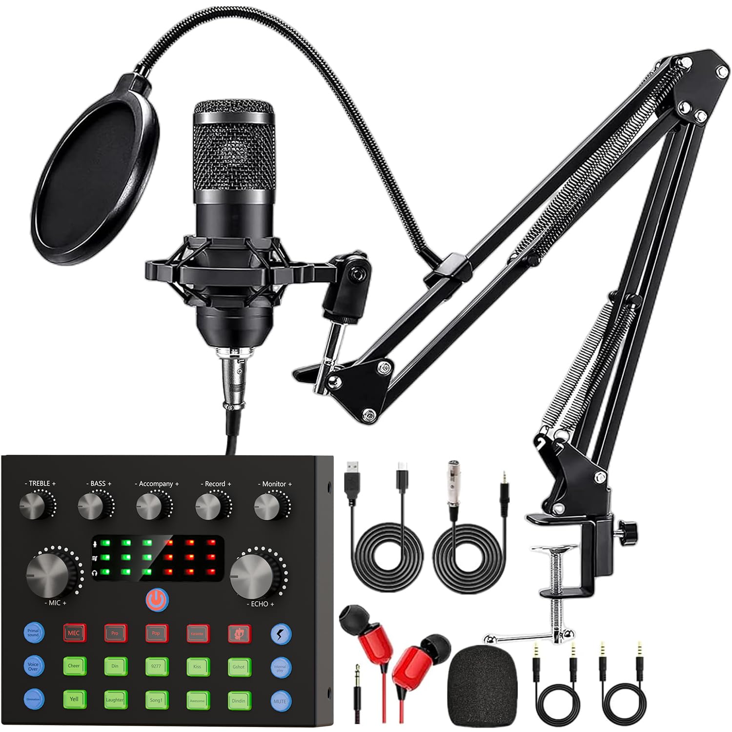 Podcast Equipment Bundle, Recording Studio Package with Podcast Microp — Side-by-side comparison of top picks in this category