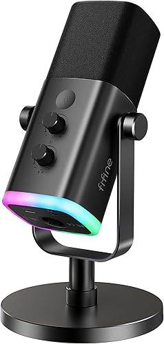 FIFINE USB/XLR Dynamic Microphone for Podcast Recording, PC Computer G — Real-world performance testing in action