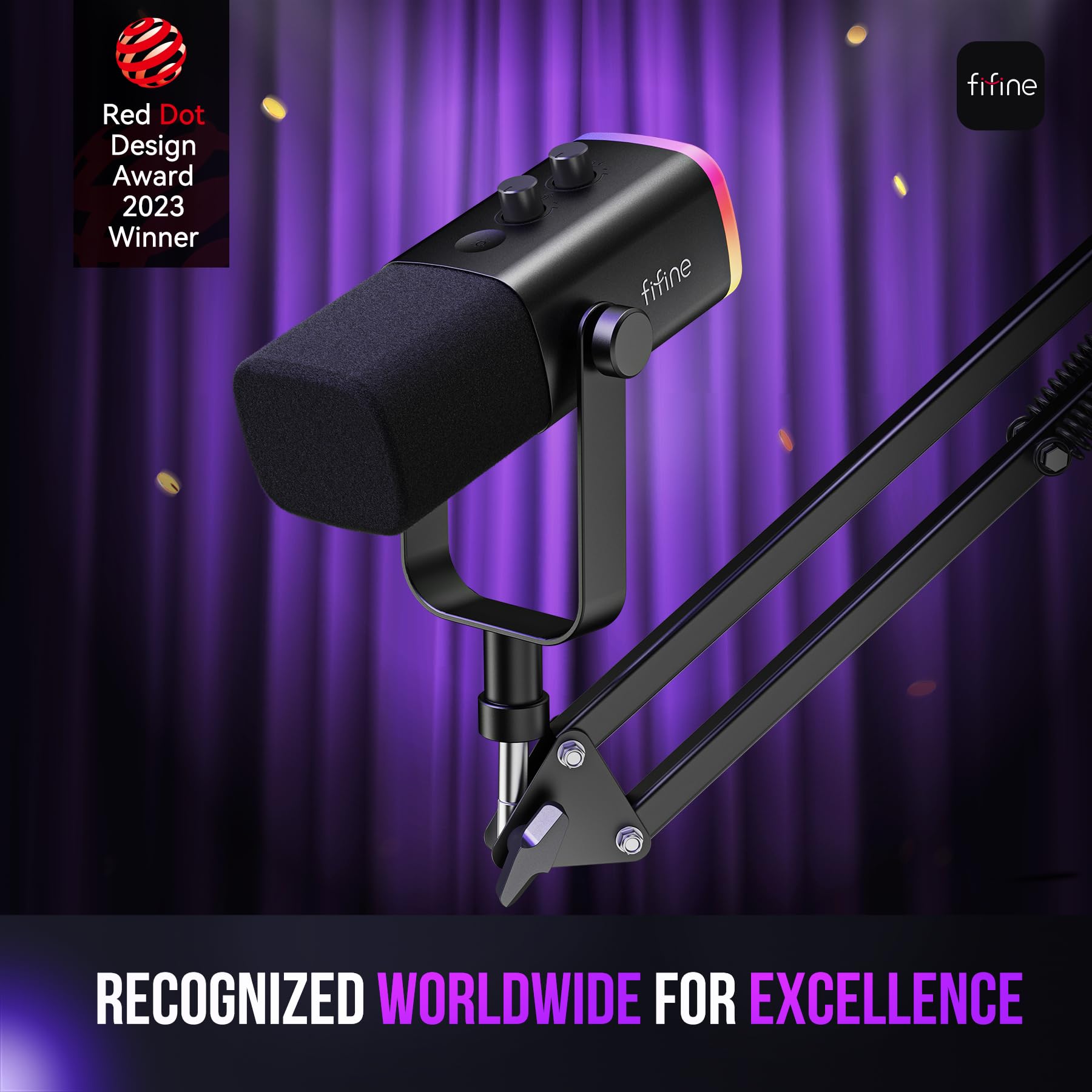 FIFINE XLR/USB Gaming Microphone Set, Dynamic PC Mic for Streaming Pod — Real-world performance testing in action