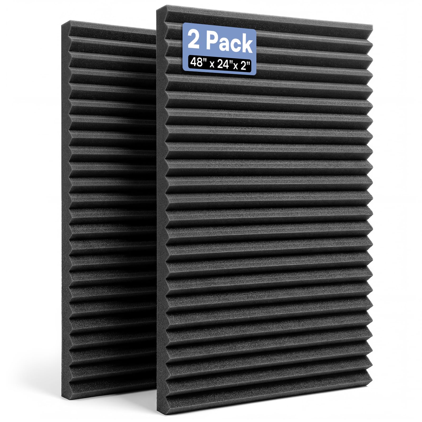 GUERRI 2 Pack Large Acoustic Foam Panels 48